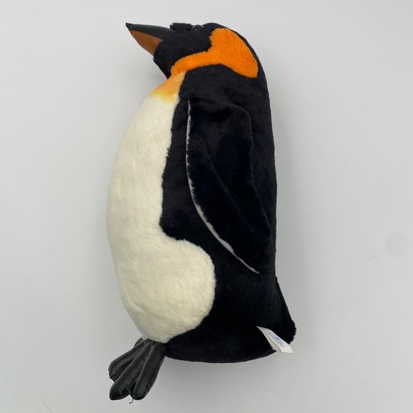 SeaWorld Emperor Penguin Plush 15" Stuffed Animal Vinyl Beak Feet Realistic Soft - Picture 2 of 8